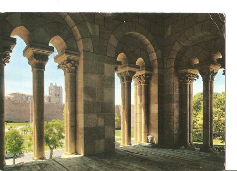 Postal 028941 : Avila. Arcos dela torre de la Basilica de San Vicente