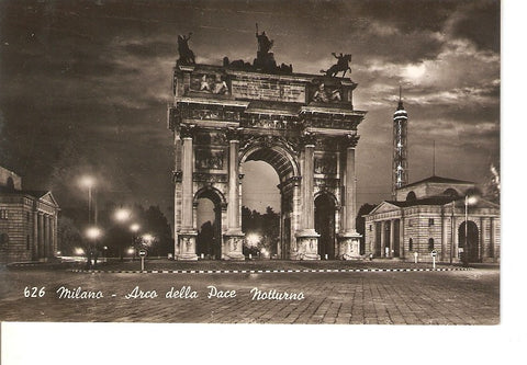 Postal 028988 : Milano - Arco della Pace Notturna