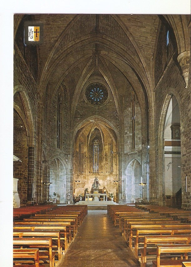 Postal 029005 : San Mateo (Castellon), Iglesia Arciprestal. Interior. Gotico, siglo XIV