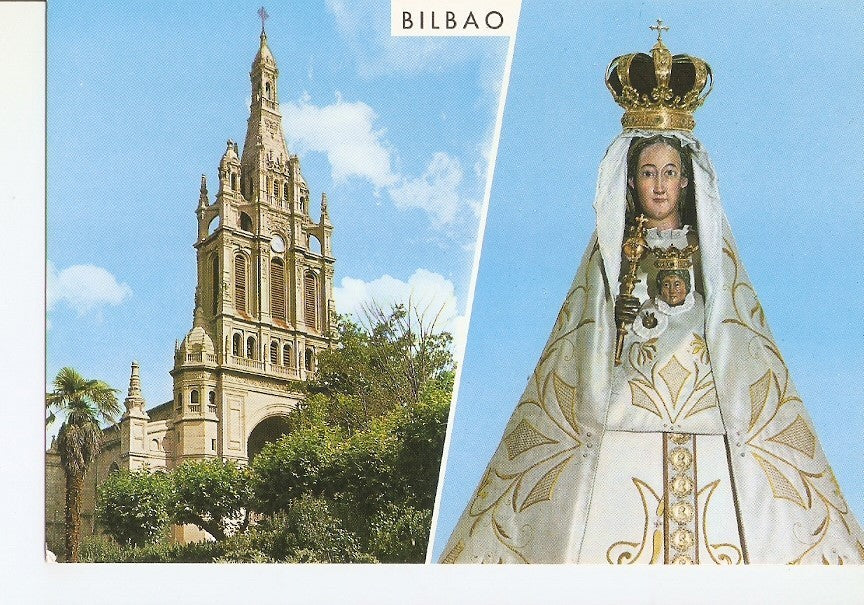 Postal 029008 : Bilbao. Basilica e imagen de Nuestra Señora de Begoña