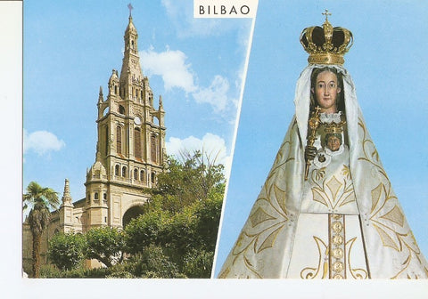 Postal 029008 : Bilbao. Basilica e imagen de Nuestra Señora de Begoña