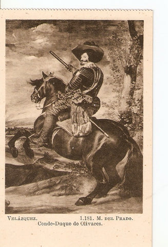 Postal 029033 : Velazquez. Conde-Duque de Olivares, Museo del Prado 