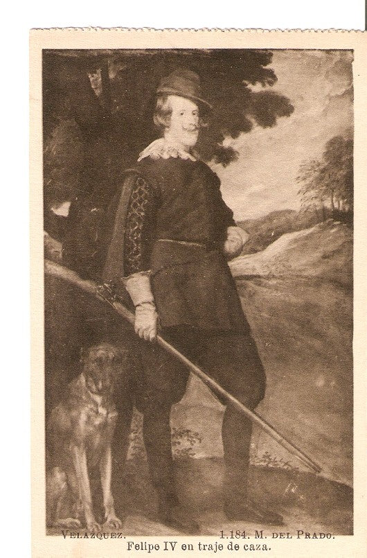 Postal 029053 : Velazquez. Felipe IV en traje de caza. Museo del Prado