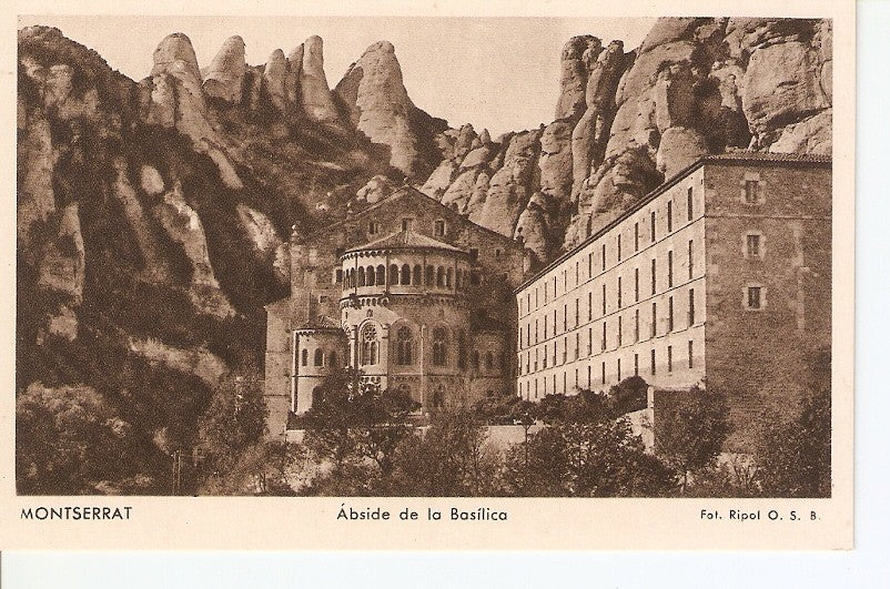 Postal 029076 : Montserrat. Abside de la Basilica