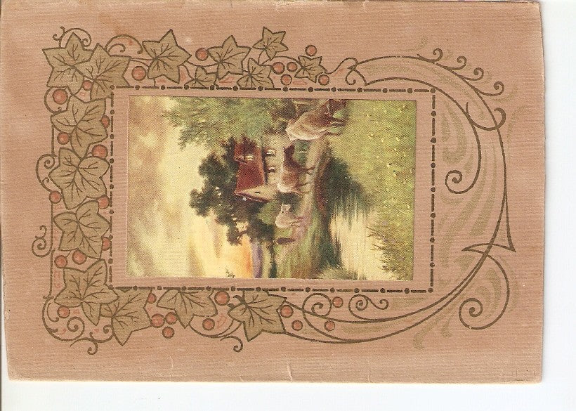 Postal 029085 : Pintura animales pastando