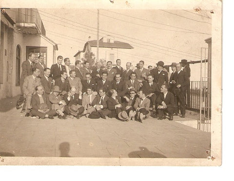 Postal 029088 : Foto en grupo de varios hombres