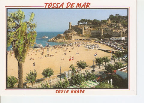 Postal 029099 : Tossa de Mar (Costa Brava), Villa Vella y playa