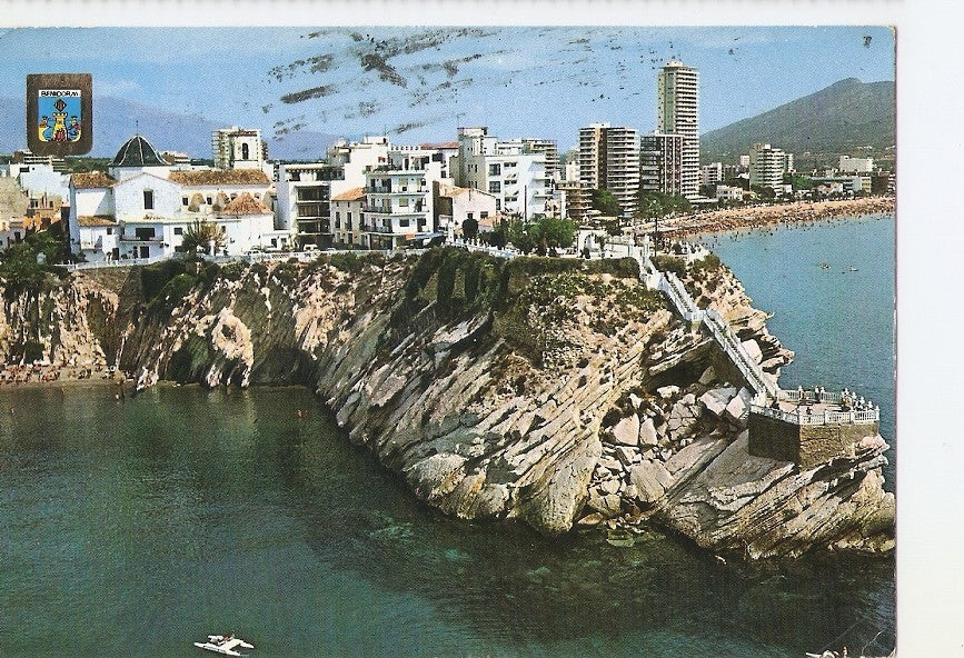 Postal 029105 : Benidorm (Alicante), Mirador del Castillo sobre el Mediterraneo