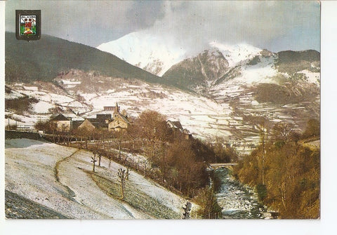 Postal 029109 : Viella y Montcorbison al fons. Betren. Pirineu Català (Lleida)