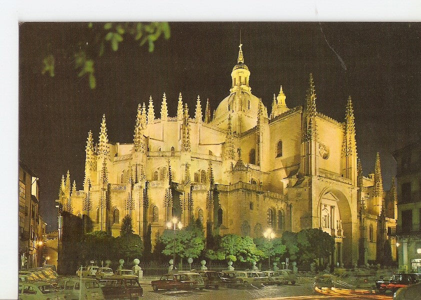 Postal 029136 : Segovia. Catedral. Nocturna