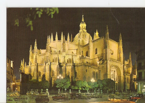 Postal 029136 : Segovia. Catedral. Nocturna