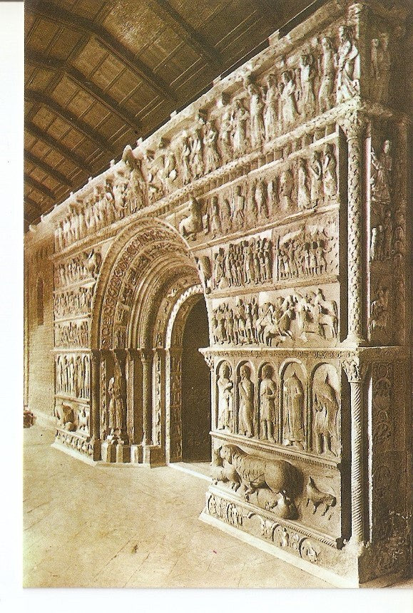 Postal 029146 : Ripoll, Porta del Monasterio de Santa Maria de Ripoll