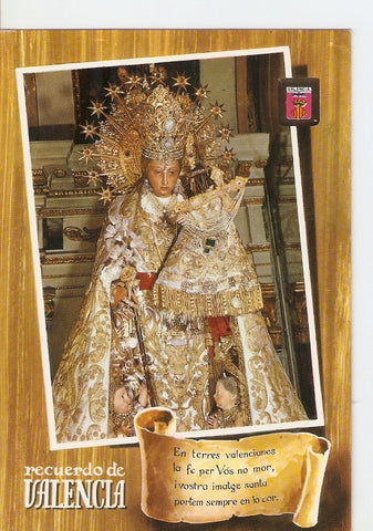 Postal 029163 : Valencia. Nuestra Señora de los Desamparados. Patrona principal de la Region Valenciana