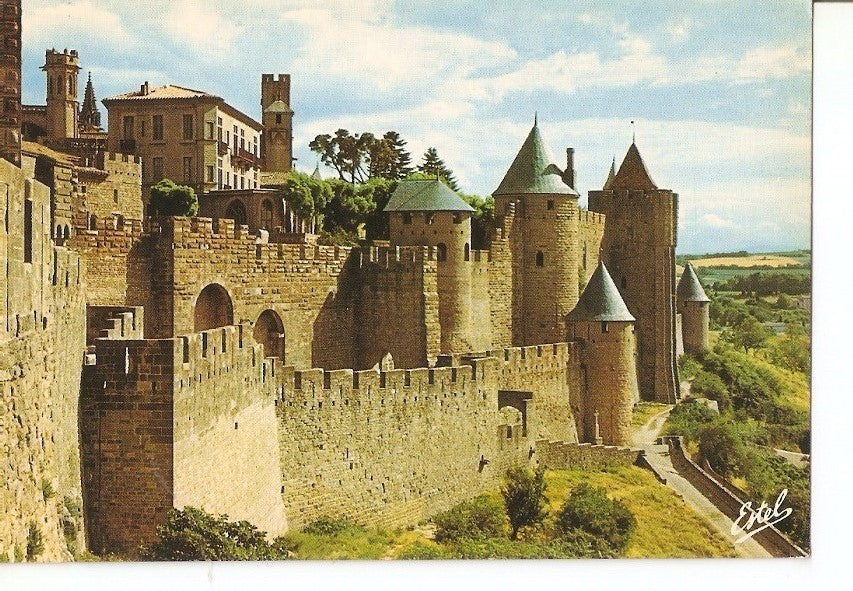 Postal 029183 : Cite de Carcassonne (Aude), Lentree principale de louest