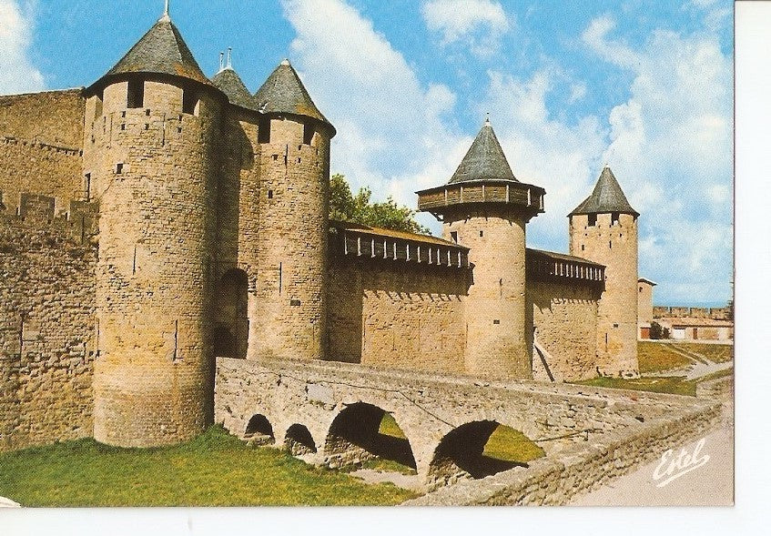 Postal 029192 : Cite de Carcassonne (Aude), Lentree du château Comtal