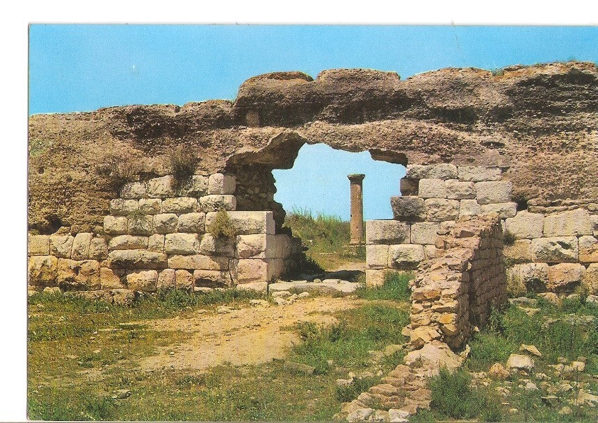 Postal 029201 : Costa Brava, Ampurias. Puerta y calle principal de la colonia romana
