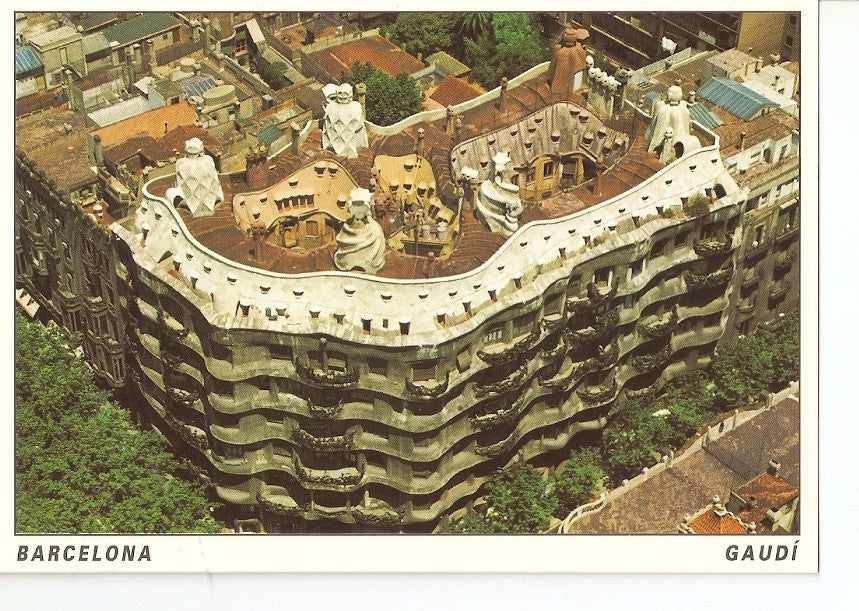 Postal 029213 : Barcelona. La Pedrera - Arquitecto Gaudi