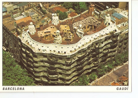 Postal 029213 : Barcelona. La Pedrera - Arquitecto Gaudi
