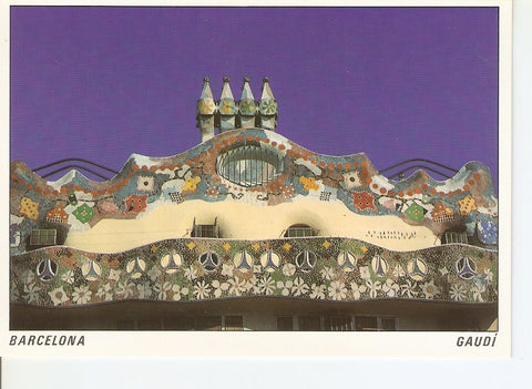 Postal 029214 : Barcelona, Casa Batllo - Arquitecto A. Gaudi
