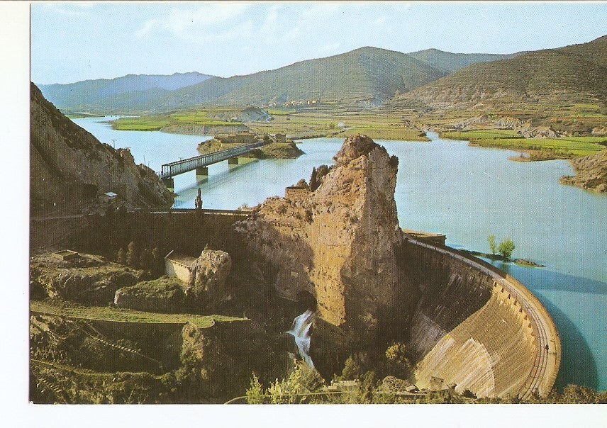 Postal 029215 : Pantano de la Peña (Huesca). En la ruta Francia-Huesca