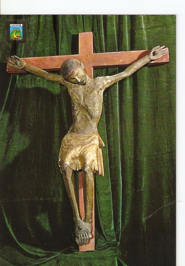 Postal 029240 : Llivia, Cristo de transicion romanico-gotico de Llivia, siglo XIII