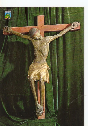 Postal 029240 : Llivia, Cristo de transicion romanico-gotico de Llivia, siglo XIII