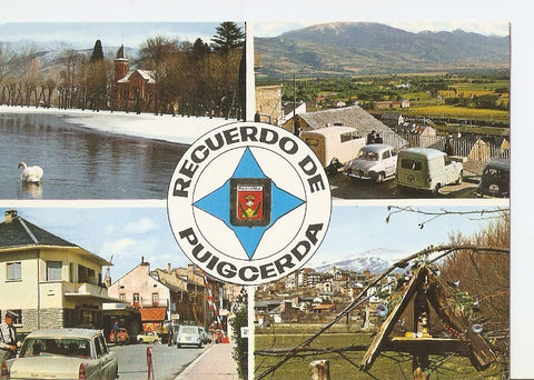 Postal 029287 : Puigcerdà, Lago-Pl. del 10 de Febrero. Frontera Franco-Española