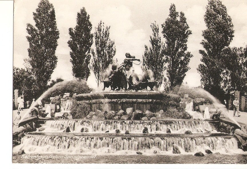 Postal 029293 : Copenhague. La Fontaine de Gefion