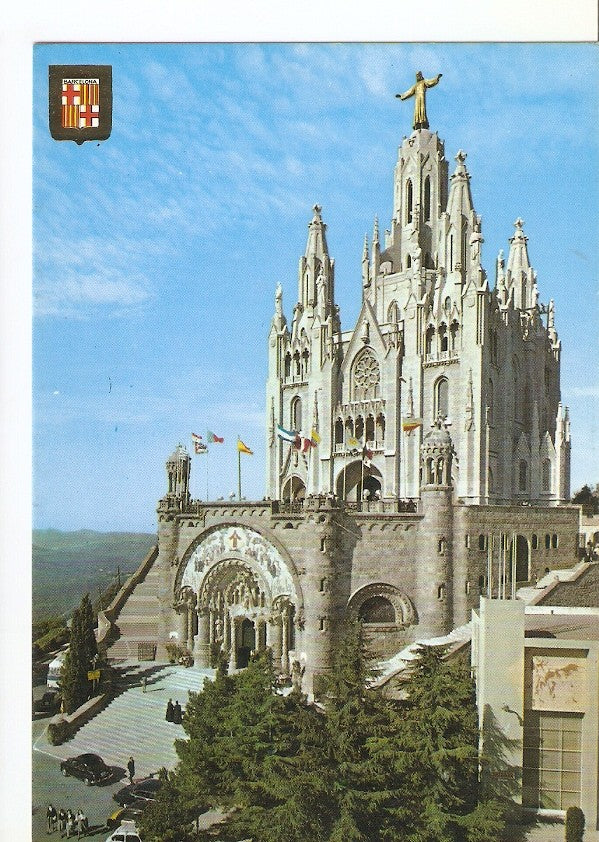Postal 029296 : Barcelona, Tibidabo. Templo Expiatorio