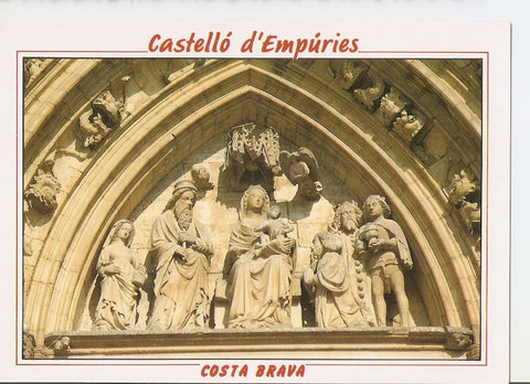 Postal 029299 : Castello dEmpuries, Costa Brava, Esglesia de Sta. Maria Timpà porta principal