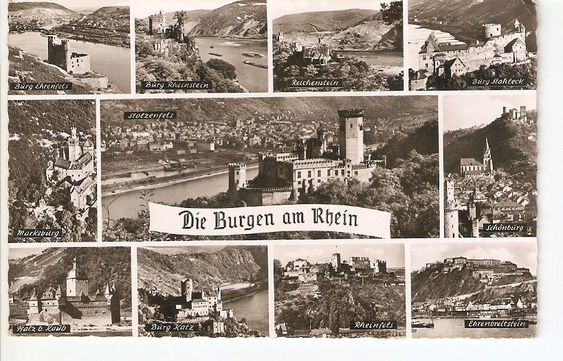 Postal 029307 : Die Burgen am Rhein
