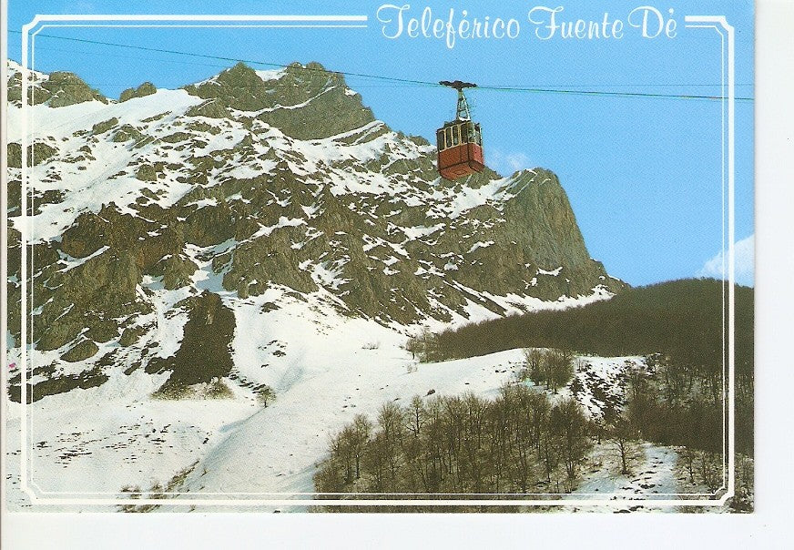 Postal 029343 : Picos de Europa, teleferico de Fuente
