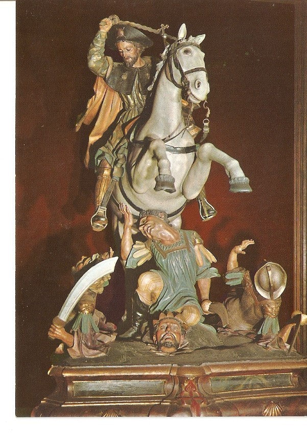 Postal 029346 : Santiago de Compostela. Catedral, Imagen procesional del Apostol Santiago