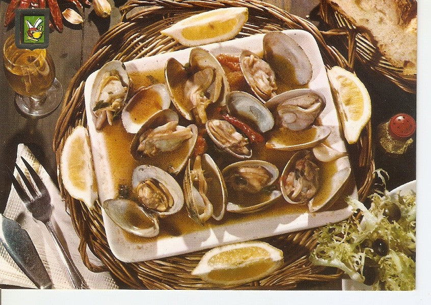Postal 029352 : Platos Tipicos, Almejas a la marinera