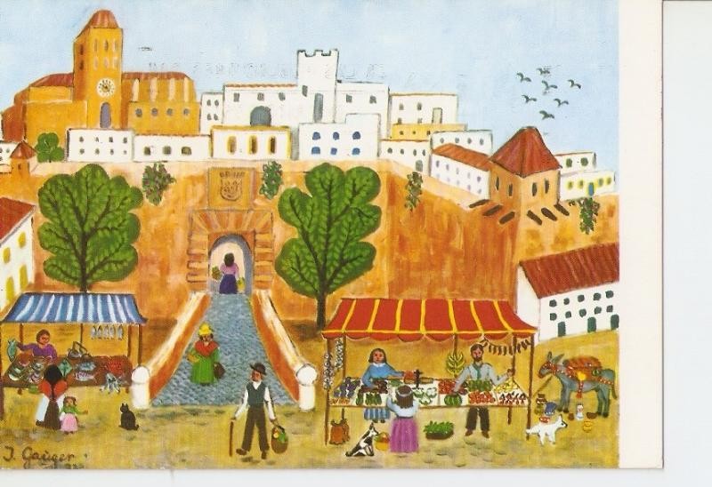 Postal 028203 : Ingeborg Gauger, Pintura Naif : Mercado