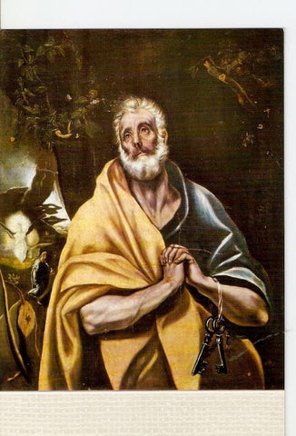 Postal 028139 : Sitges, Museo Cau Ferrat y Maricel: El Greco: Las lagrimas de San Pedro
