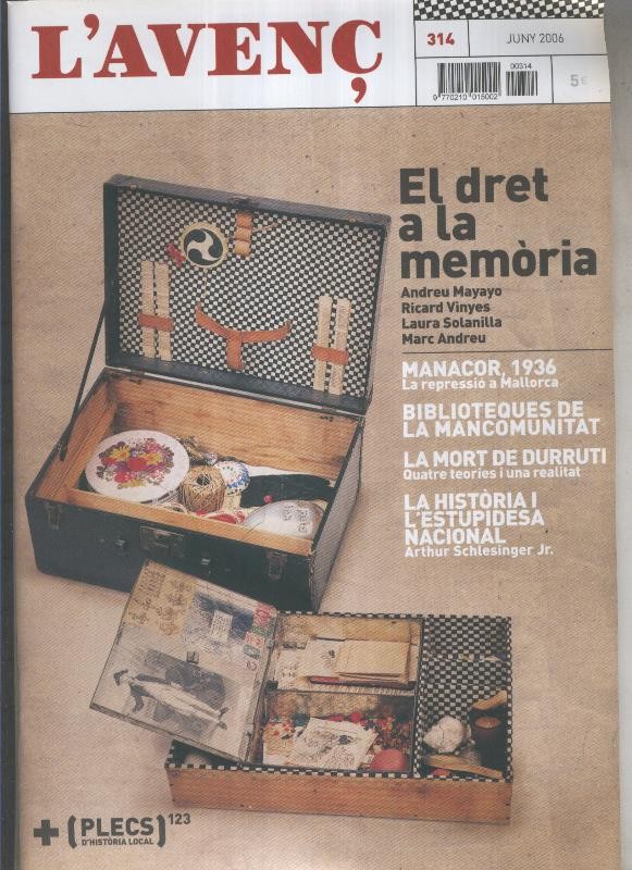 L'Avenç numero 314: Plecs de historial local numero 123