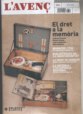 L'Avenç numero 314: Plecs de historial local numero 123