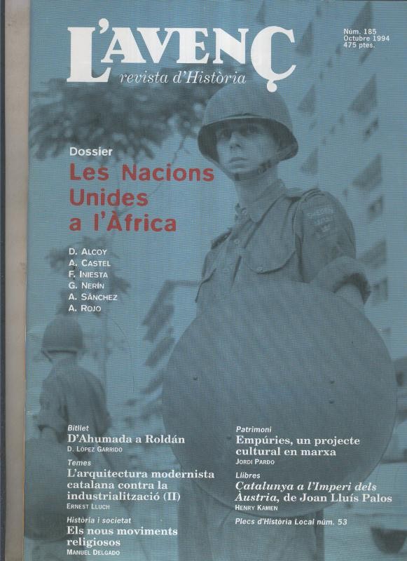 L'Avenç numero 185: Dosssier Les Nacions Unides a 'Africa