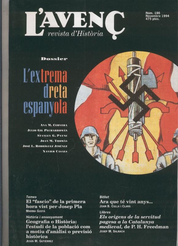 L'Avenç numero 186: Dossier L'extrema dreta espanyola