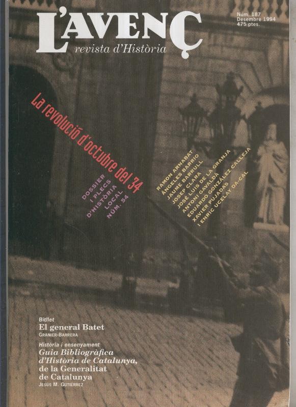 L'Avenç numero 187: El general Batet
