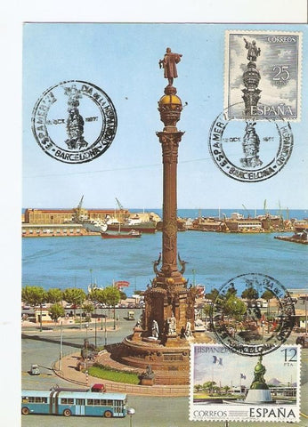 Postal 028264 : Monumento a Colon, Barcelona
