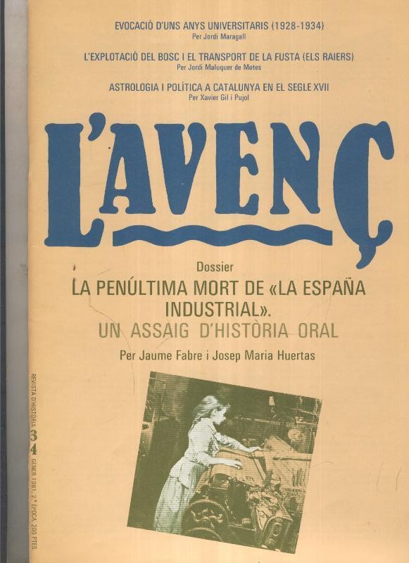 L,Avenç revista numero 034: la penultima mort de la España Industrial