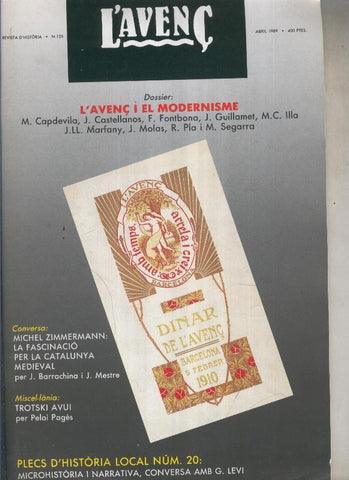 L'Avenç numero 125: Plecs d'historia local numero 20