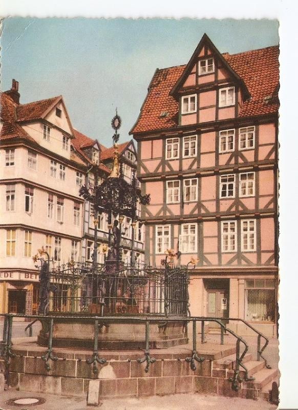 Postal 029322 : Hannover, Holzmarkt, Oscar Winterbrunnen