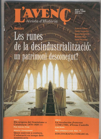 L'Avenç numero 222: El patrimoni industrial de catalunya