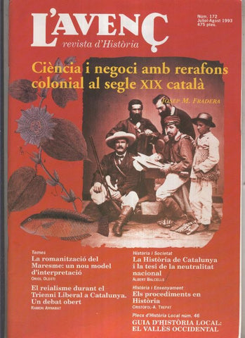 L'Avenç numero 172: Ciencia i negoci amb rerafons colonial al segle XIX catala