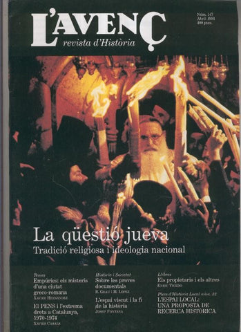 L'Avenç numero 147: La questio jueva