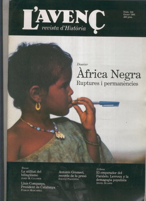 L'Avenç numero 144: Dossier Africa Negra, Antonio Gramsci records de la preso