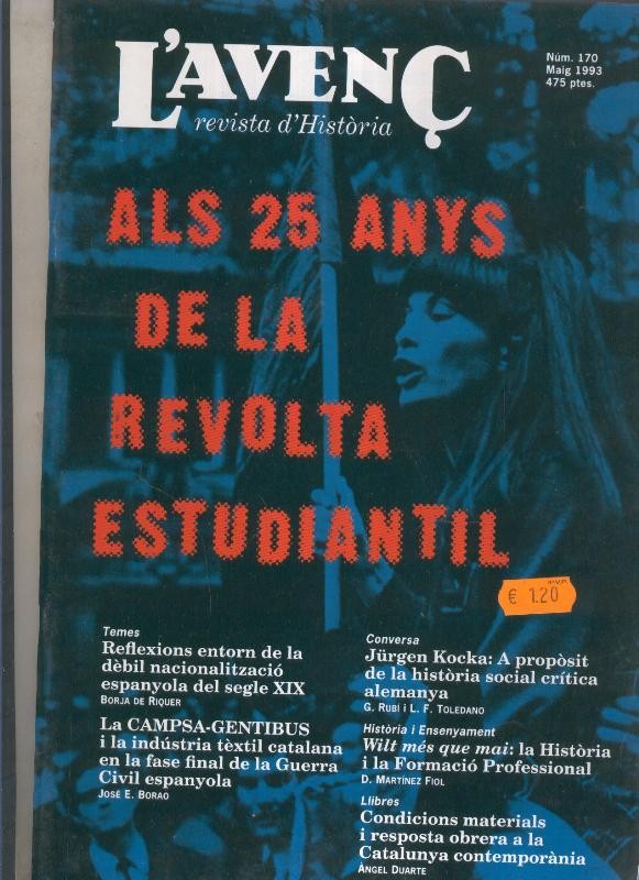 L'Avenç revista numero 170:  Los enigmas de Tarteso (llibre)